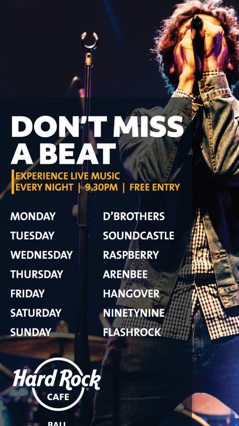 Don't Miss A Beat at Hard Rock Cafe 