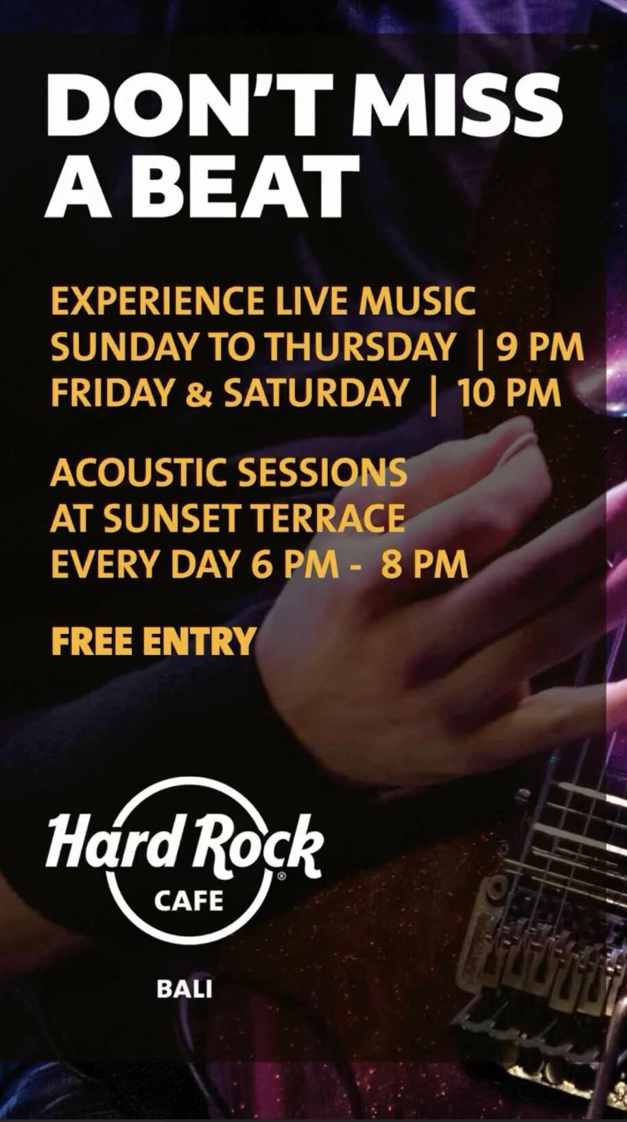 Don't Miss A Beat at Hard Rock Cafe 