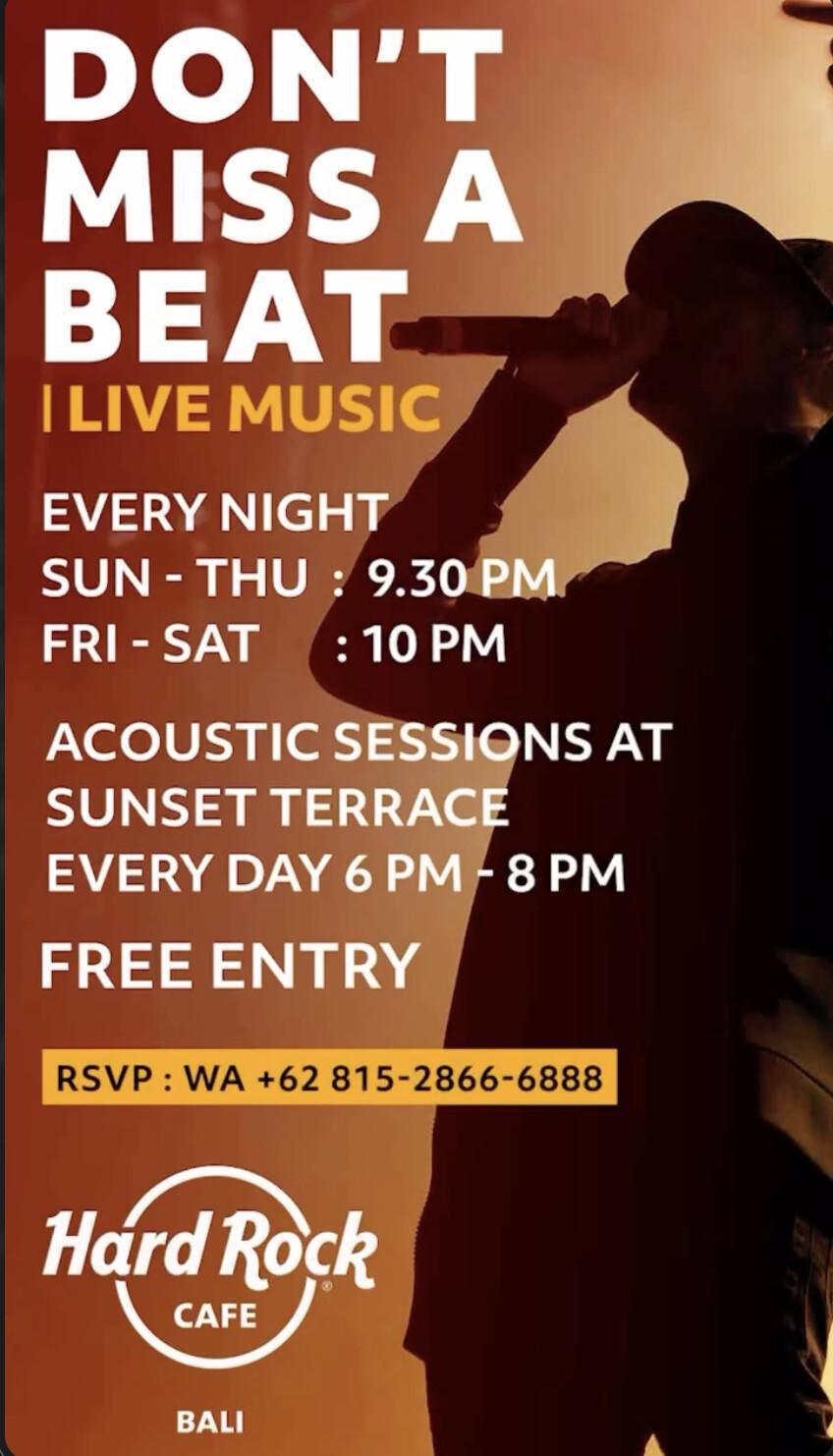 Don't Miss A Beat at Hard Rock Cafe 