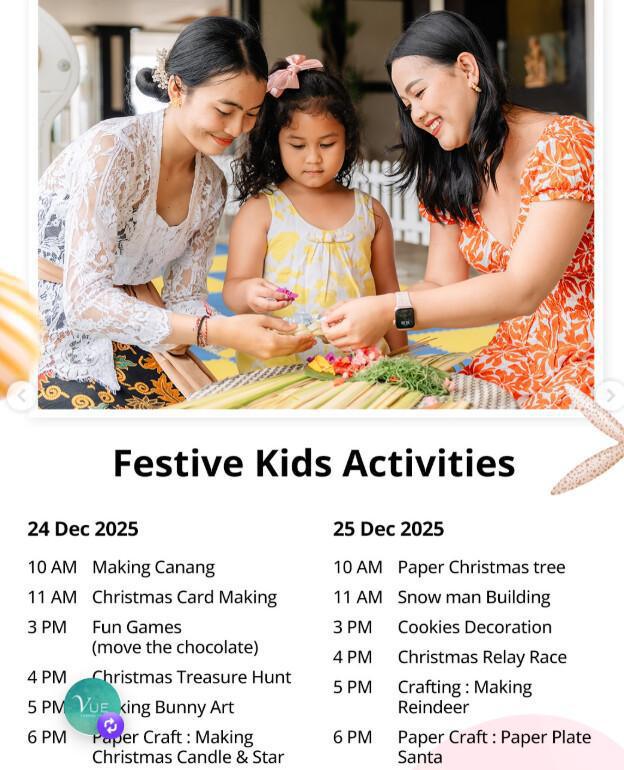 Festive Activities at Vue Beach Club 