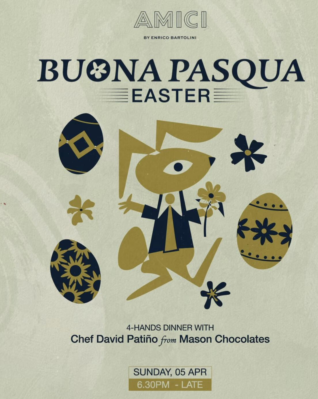 Easter dinner at Amici Bali