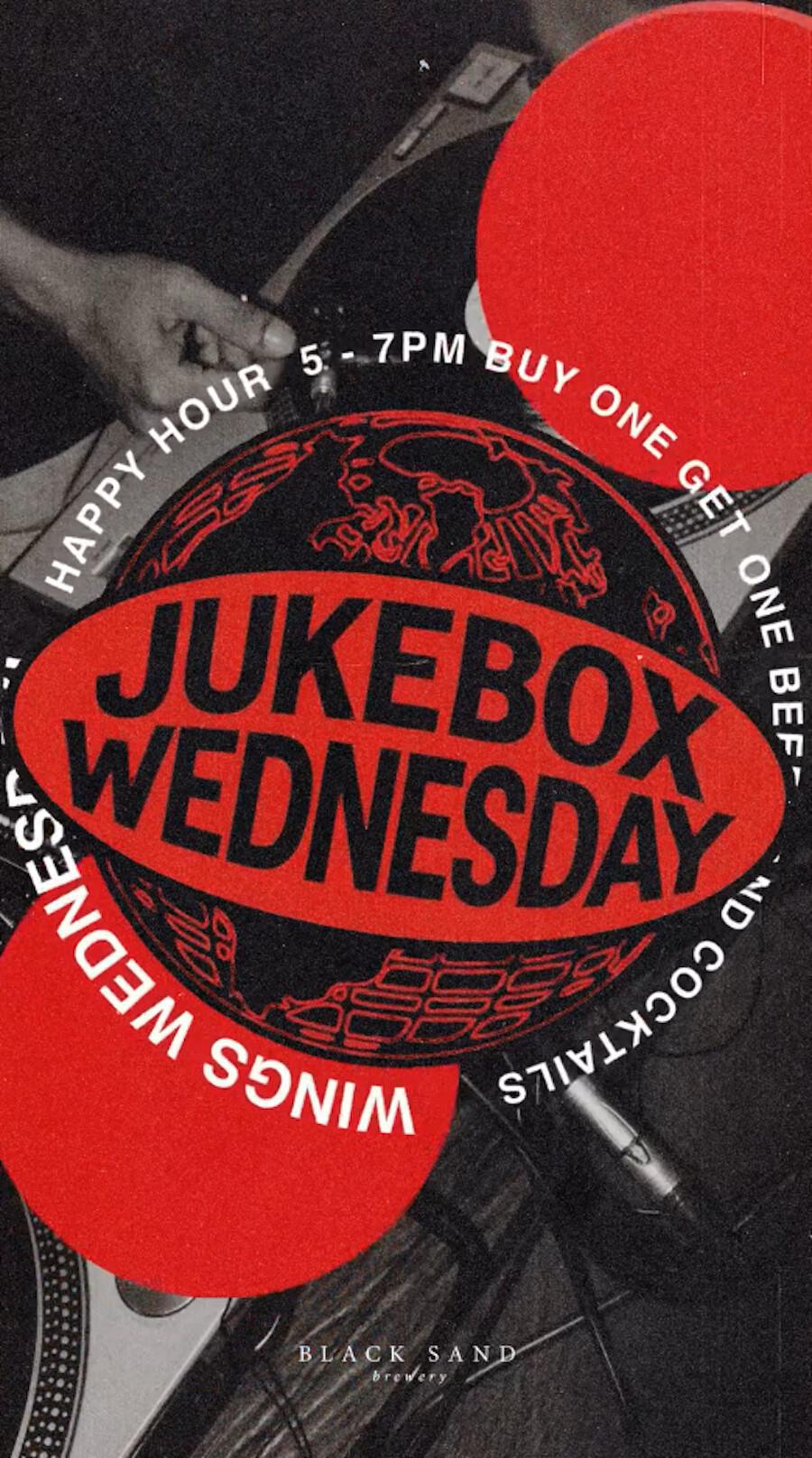 Jukebox Wednesday at Black Sand Brewery 