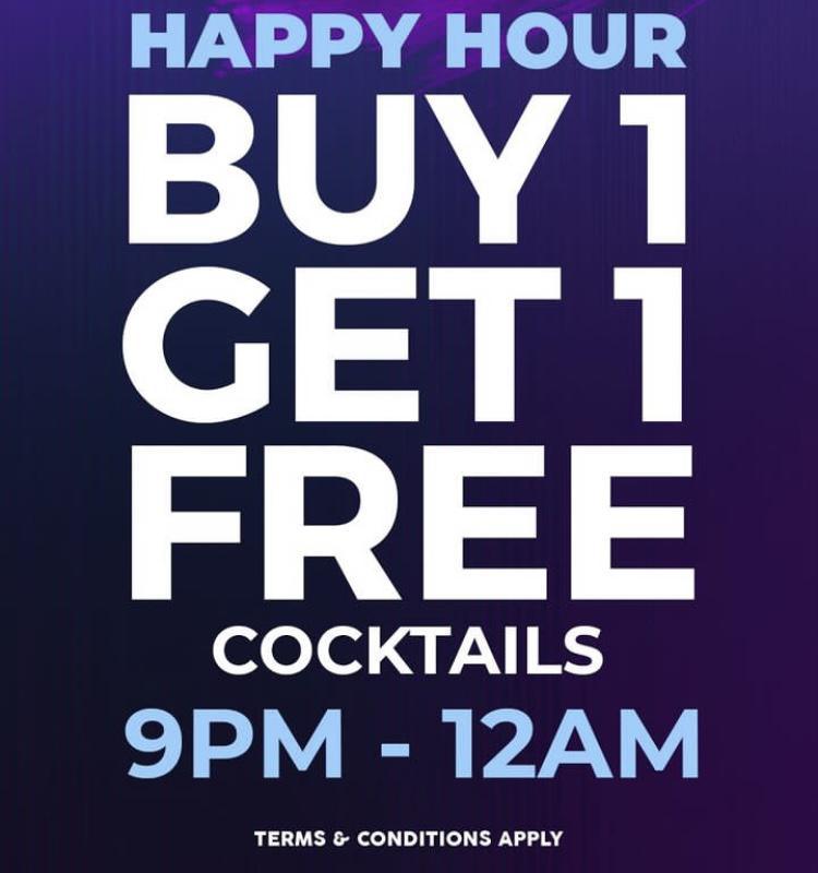 Happy Hour 9pm to 12am At LXXY Bali