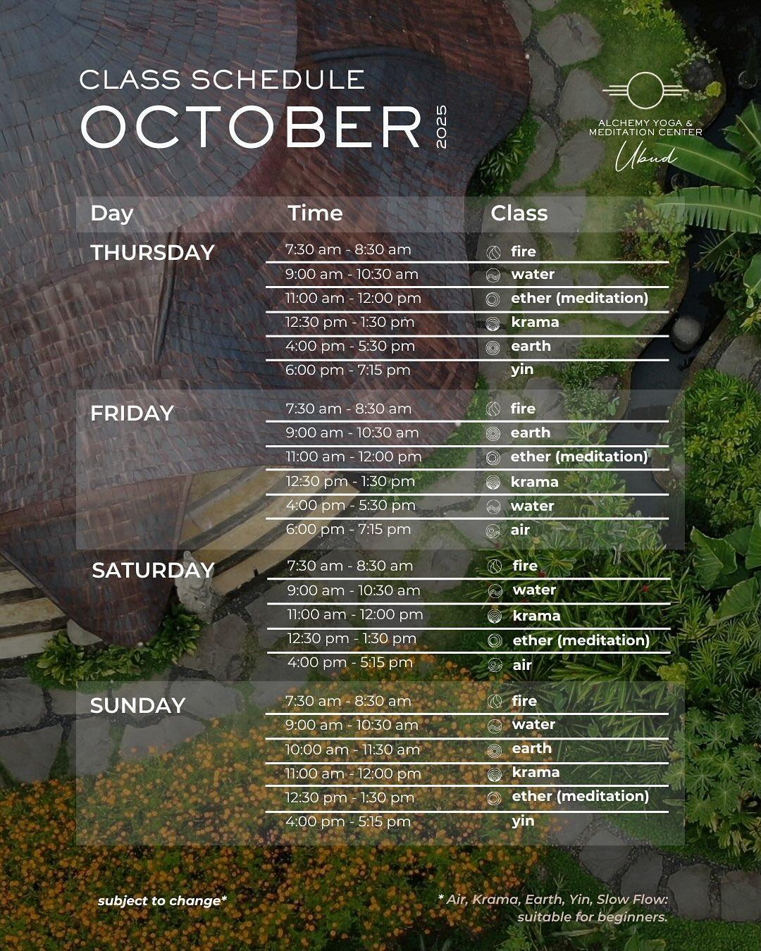 This Month at Alchemy Ubud