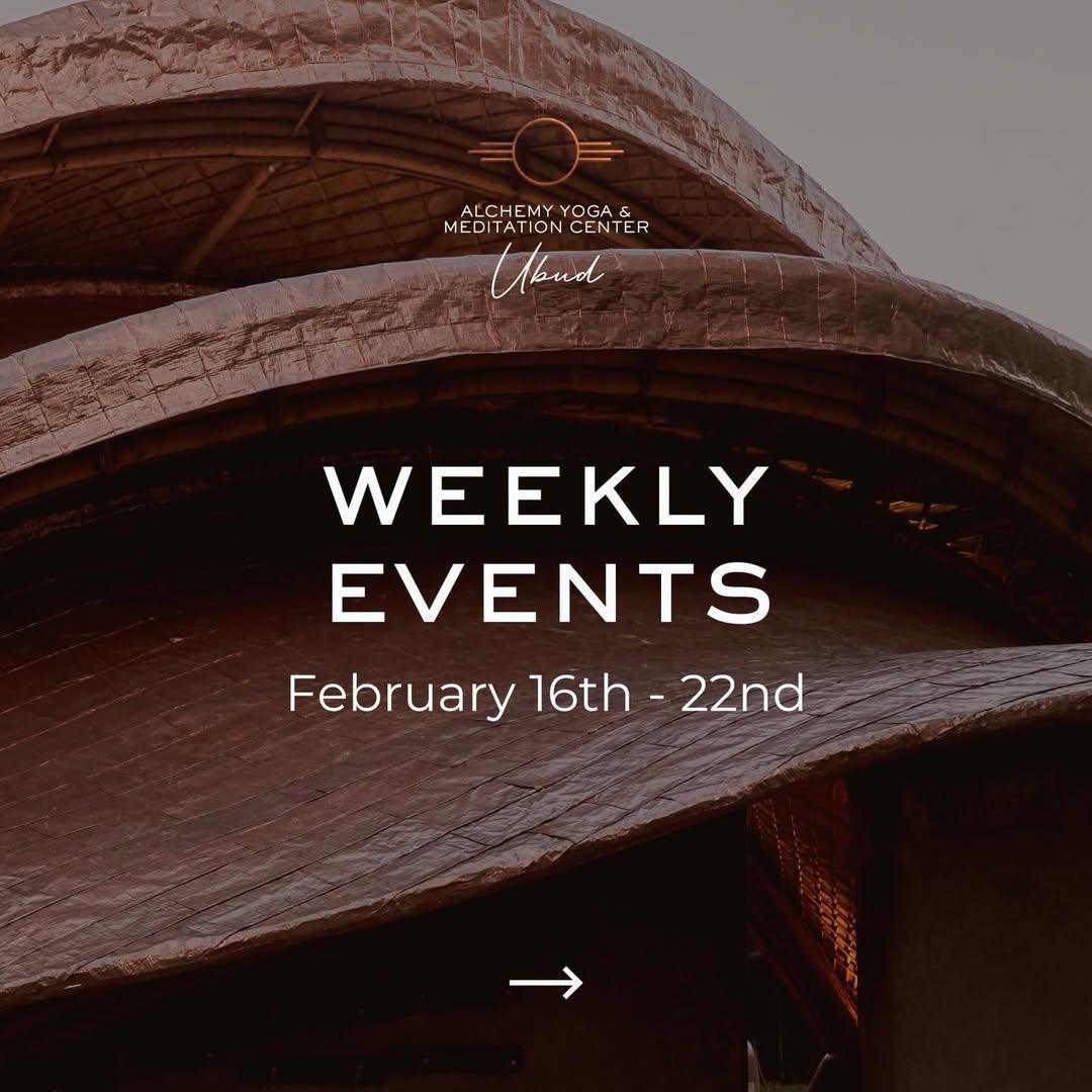 This Week at Alchemy Ubud