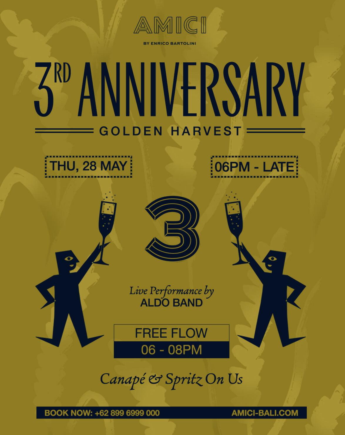 Amici Bali anniversary dinner event