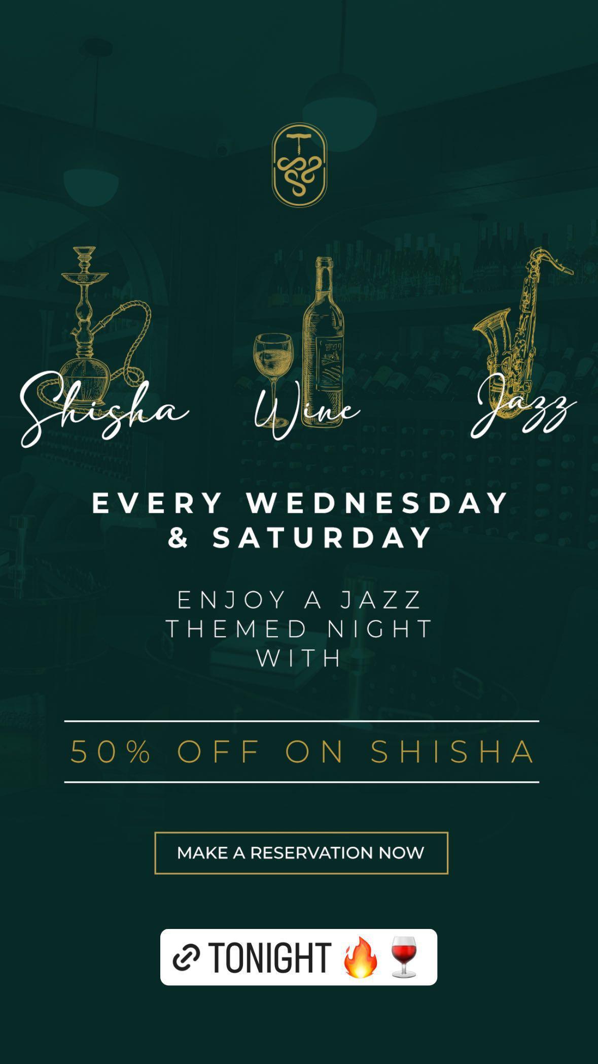 Shisha, Wine & Jazz at The Sommelier Bali