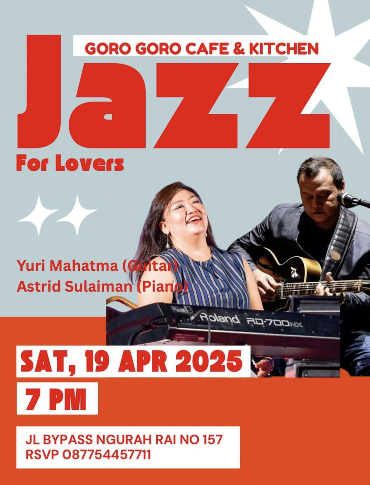 Saturday Jazz For Lovers at Goro Goro