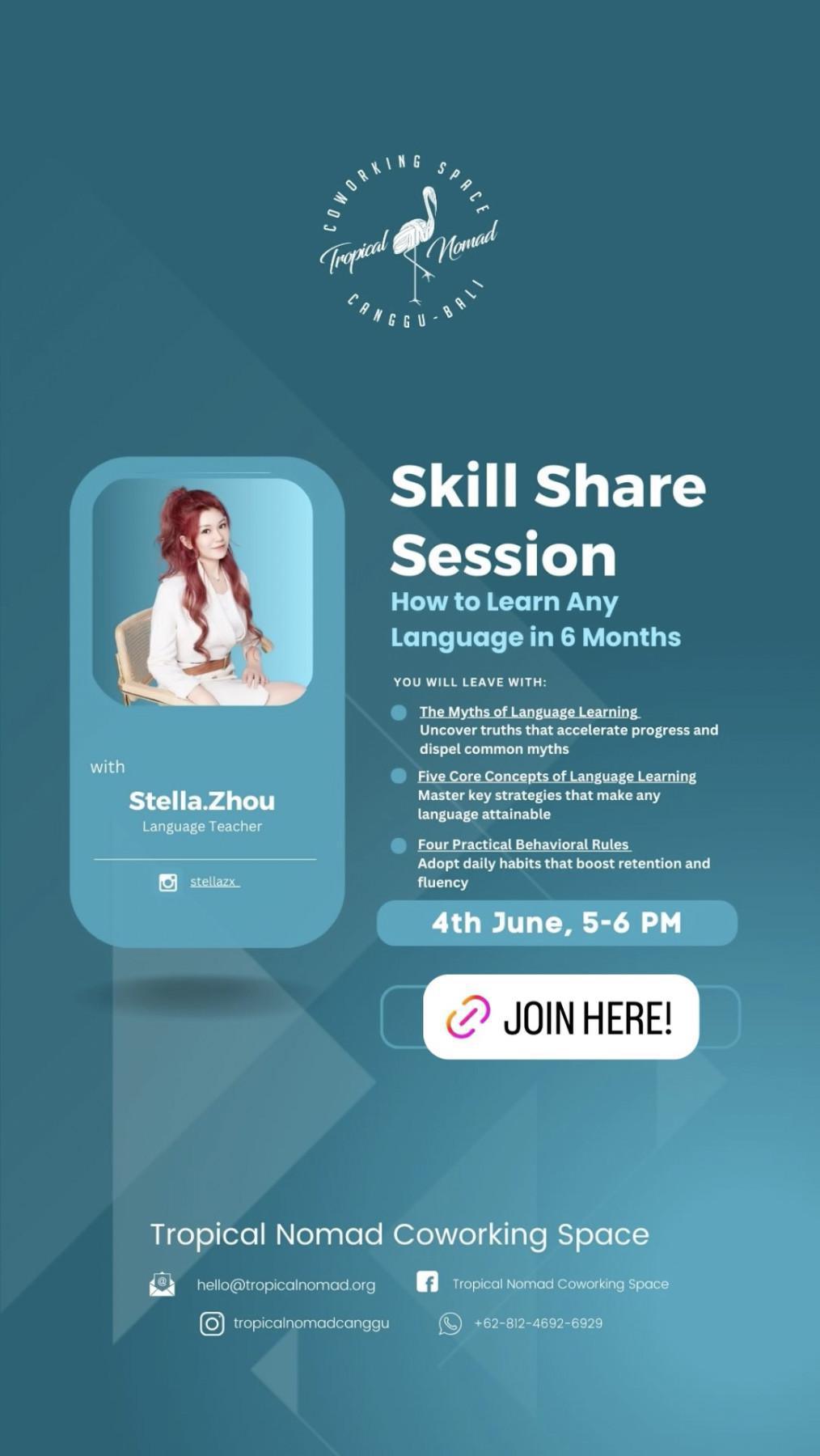 Skill Share Session at Tropical Nomad Canggu