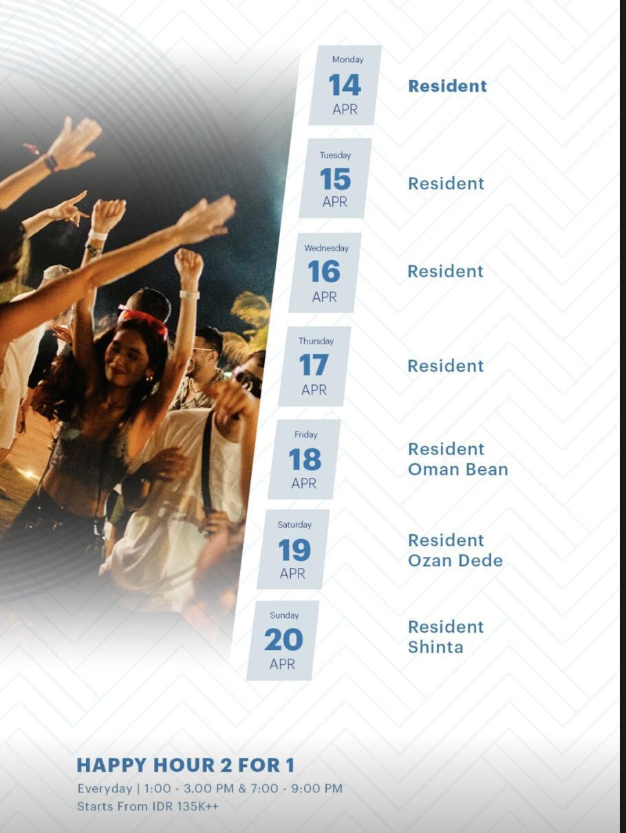 THIS WEEK at Cafe Del Mar Bali