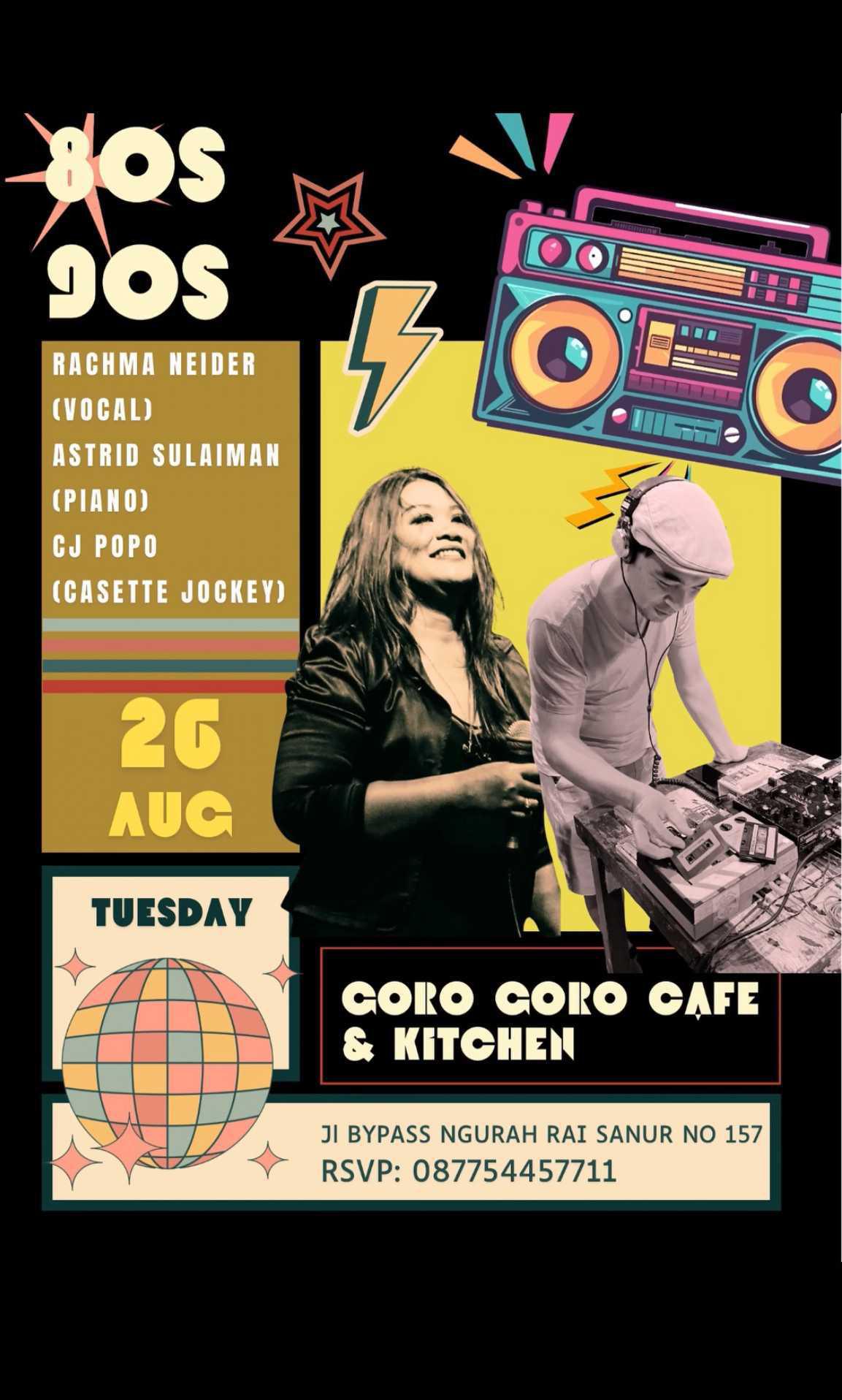 80's 90's live music at Goro Goro