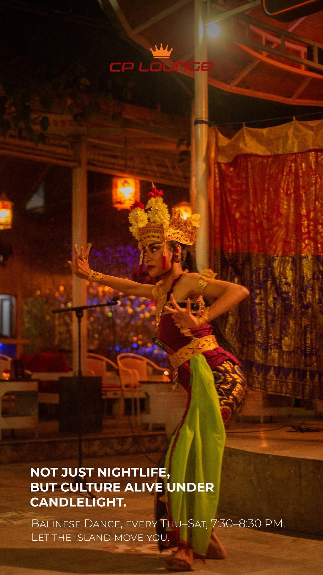 Balinese Dance at CP Lounge Ubud Bali, Thurs-Sat
