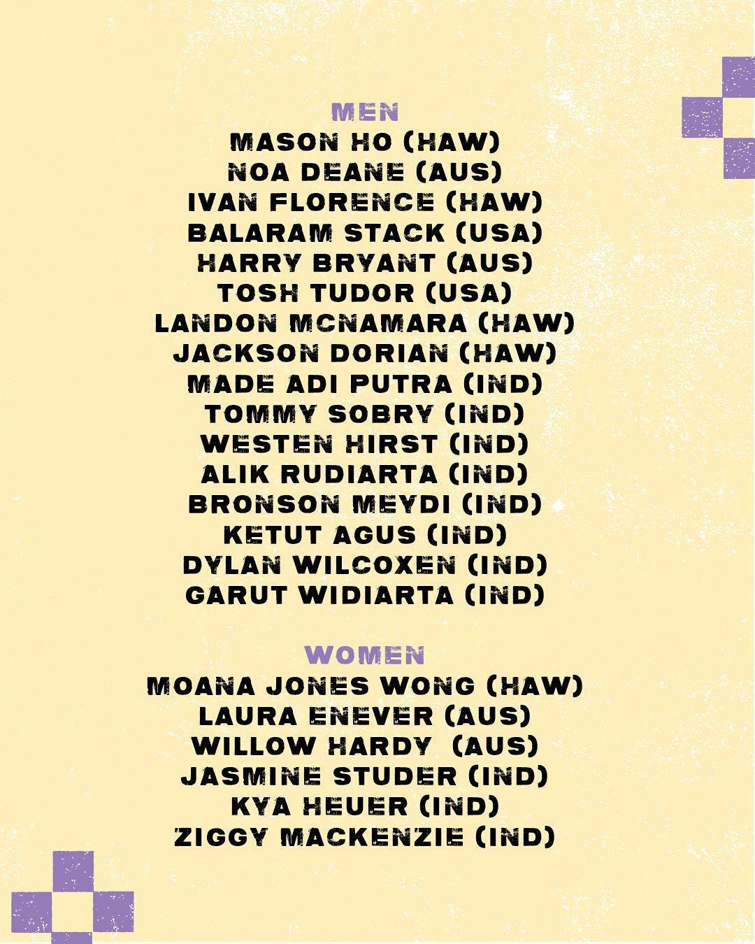 Rip Curl Cup Padang Padang 2025