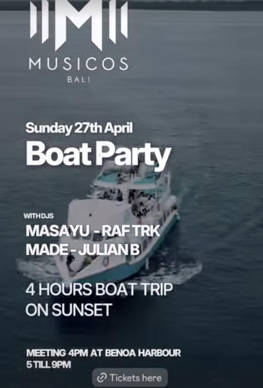 Boat Party at OThree Beach Bar