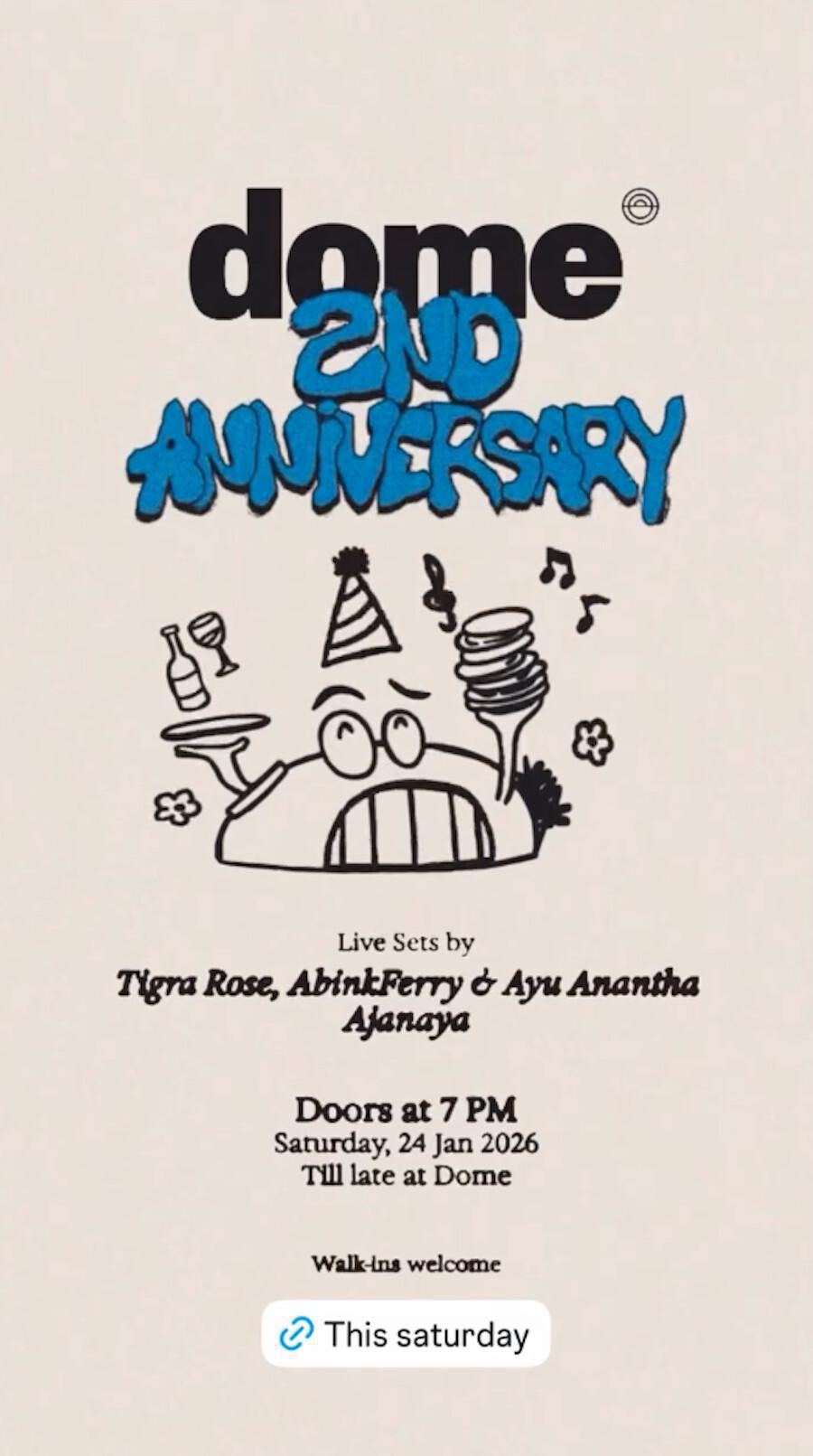 Dome 2nd Anniversary at Dome Desa Potato Head Bali