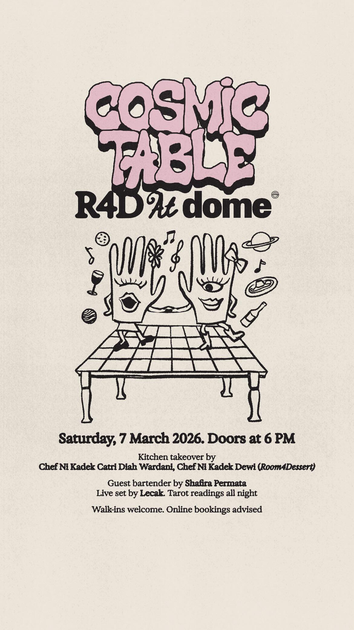 Cosmic Table at Dome Desa Potato Head Bali