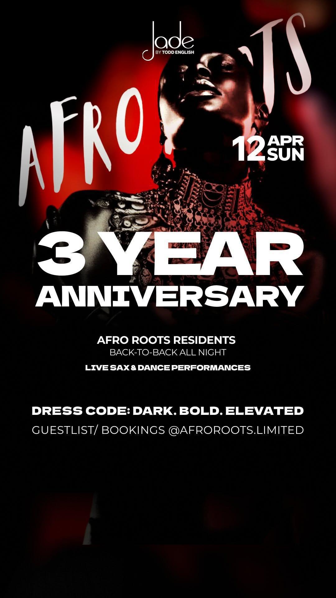 Afro Roots 3rd Anniversary at Jade By Todd English