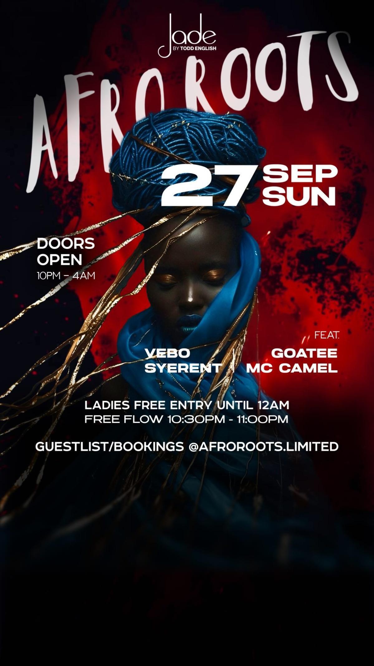 Afro Roots at Jade By Todd English