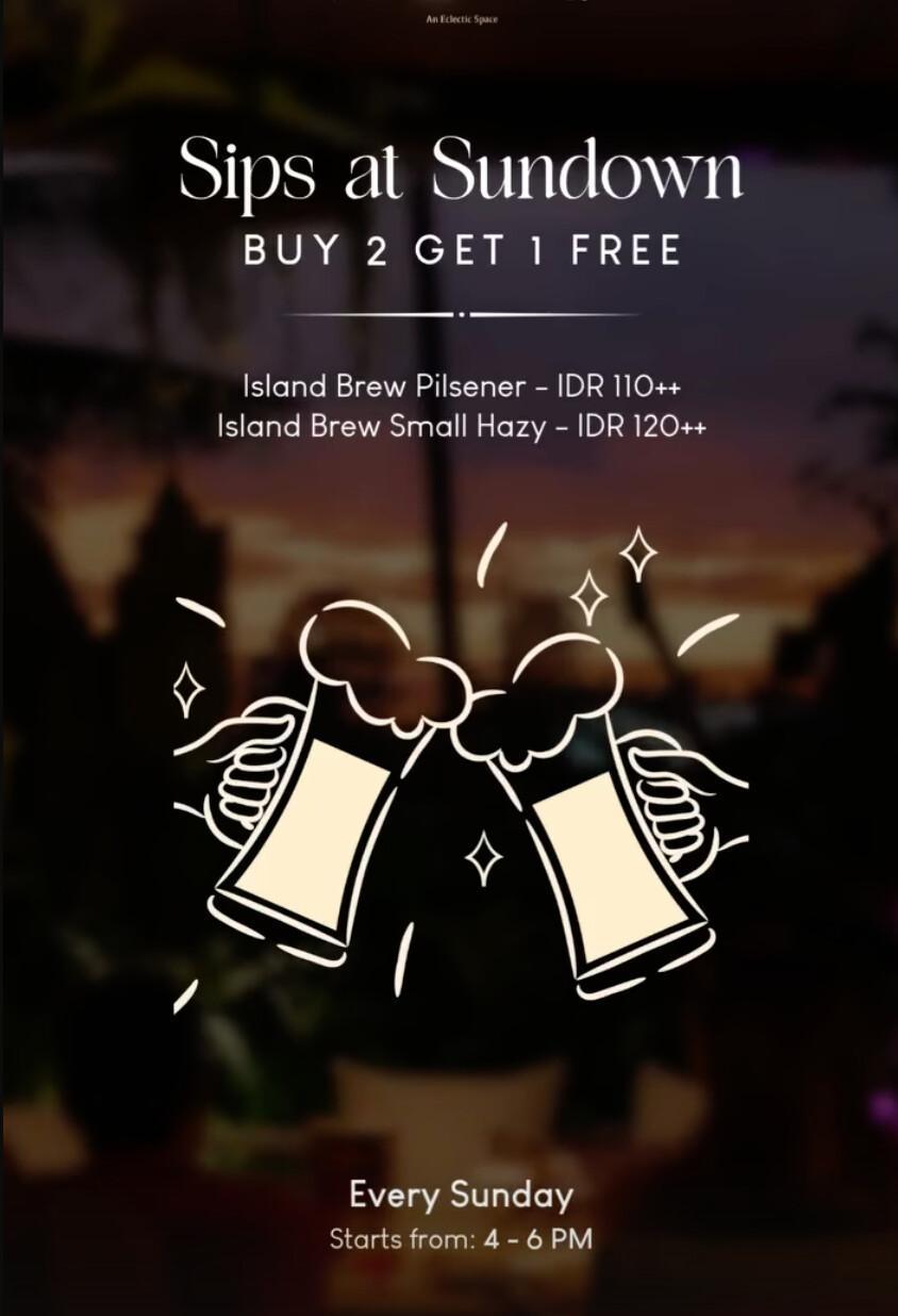 Sunday sunset drinks Bali at Juggan Sky