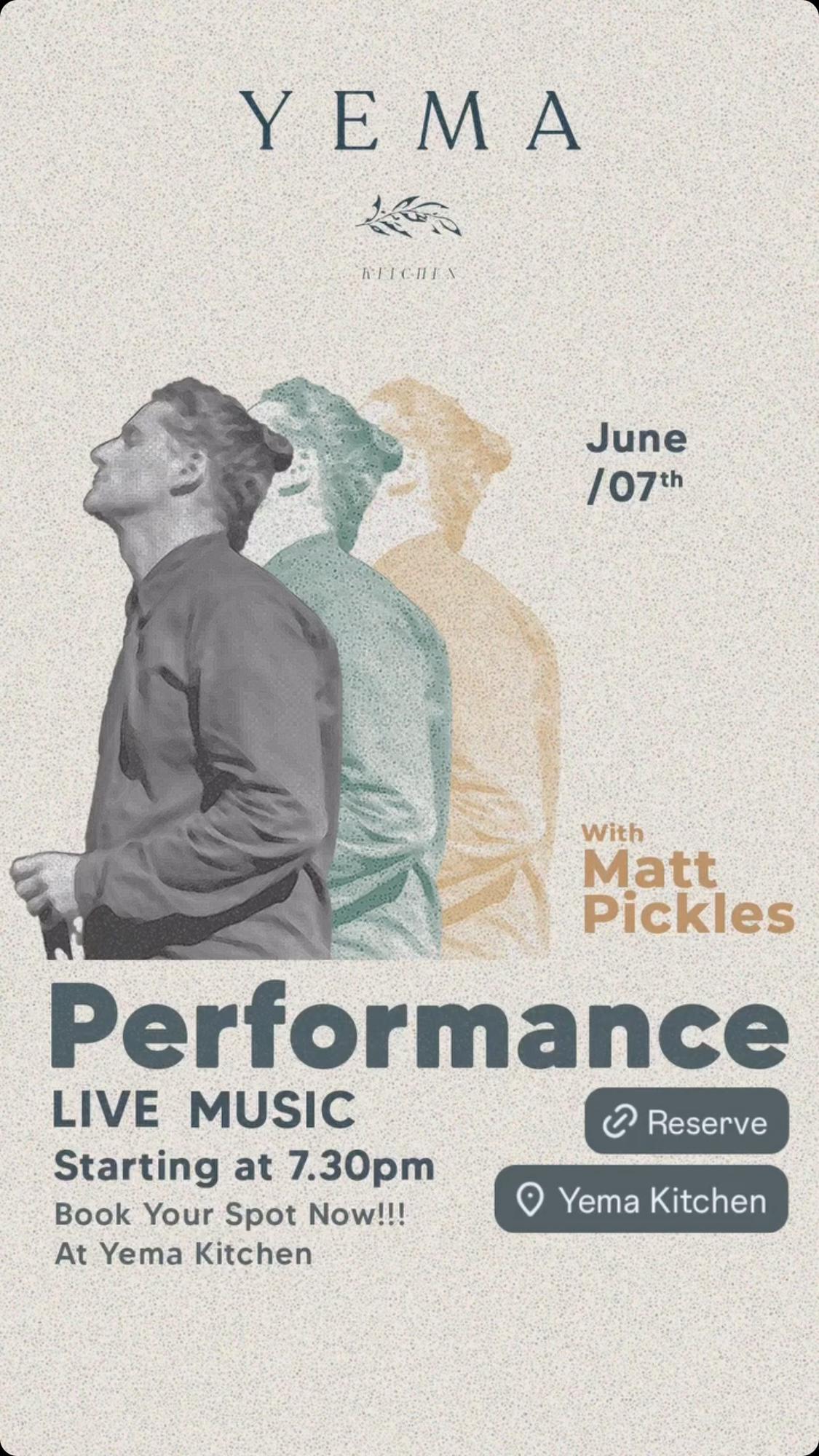 Live Music Performance at Yema Kitchen