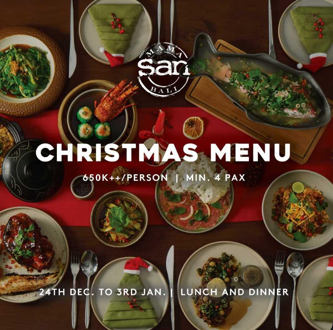 Christmas Menu at Mama San Bali