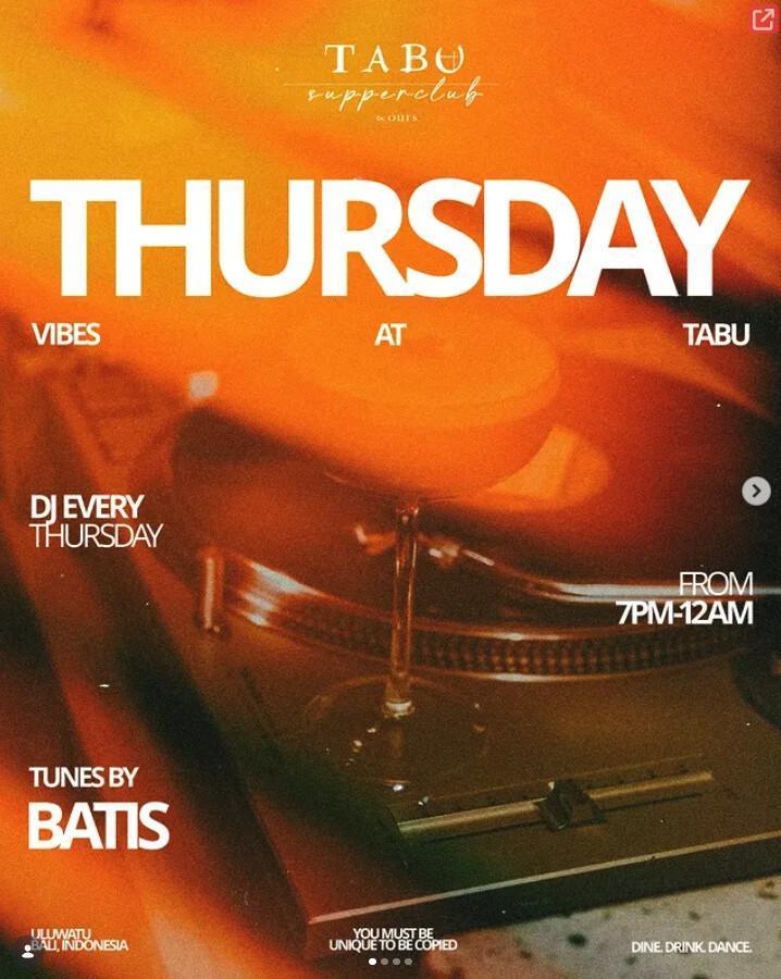 Thursday at Tabu