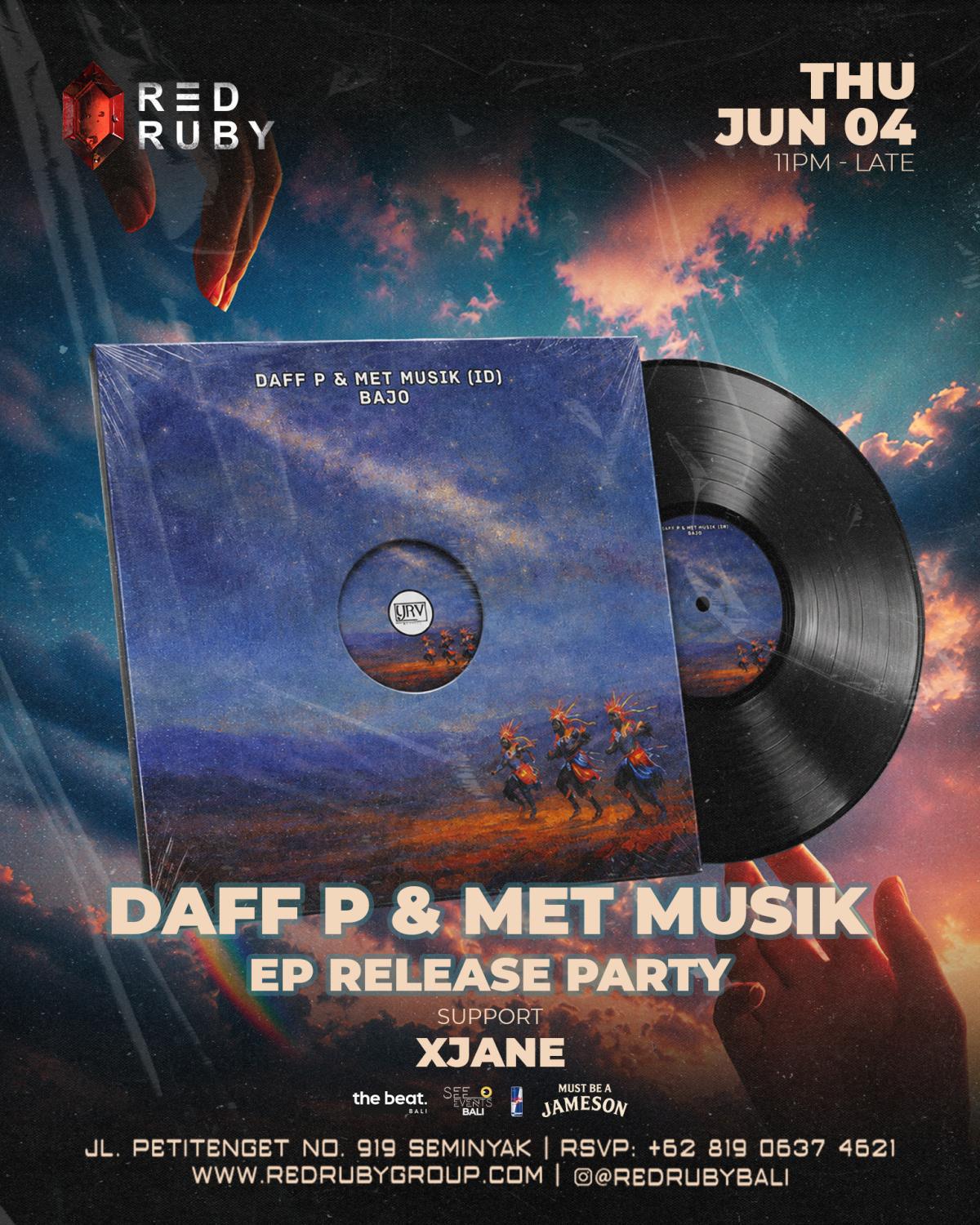 𝐃𝐀𝐅𝐅 𝐏 & 𝐌𝐄𝐓 𝐌𝐔𝐒𝐈𝐊 𝐄𝐏 𝐑𝐄𝐋𝐄𝐀𝐒𝐄 𝐏𝐀𝐑𝐓𝐘 at Red Ruby