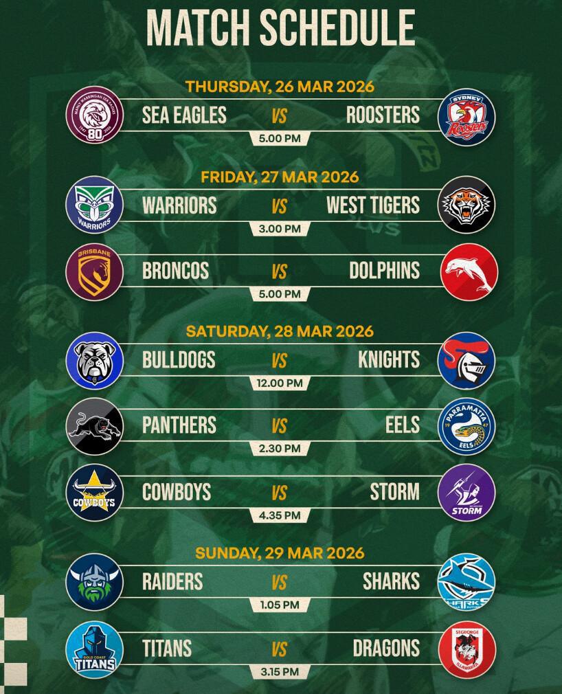 Match schedule at Legends Bistro Bali