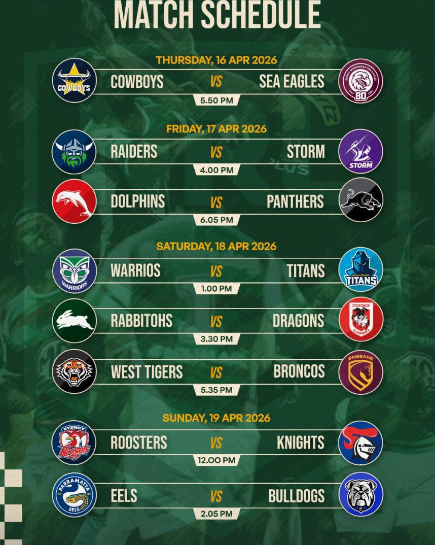 Match schedule at Legends Bistro Bali