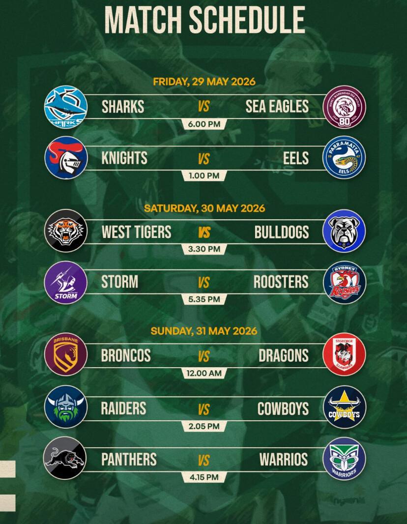 Match schedule at Legends Bistro Bali