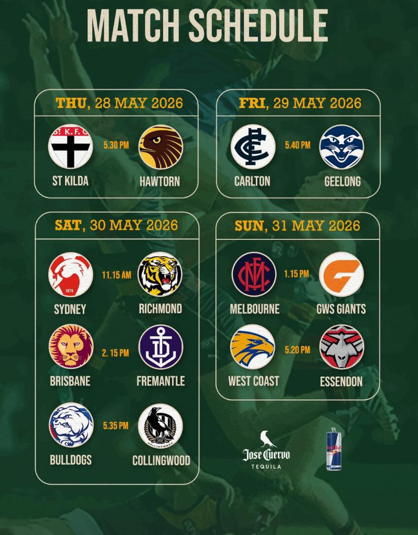 Match schedule at Legends Bistro Bali