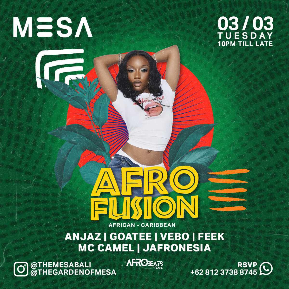 Afro Fusion at The Mesa Club Afro Fusion at The Mesa Club