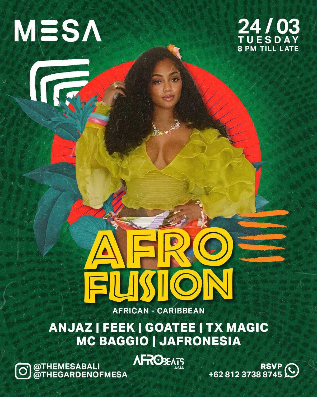 Afro Fusion at The Mesa Club Afro Fusion at The Mesa Club