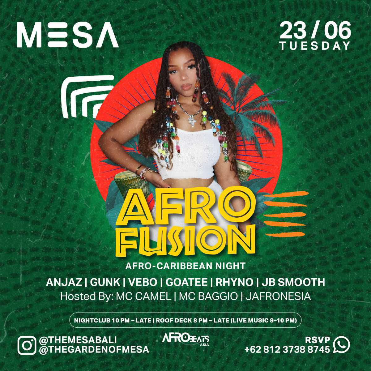 Afro Fusion at The Mesa Club Afro Fusion at The Mesa Club