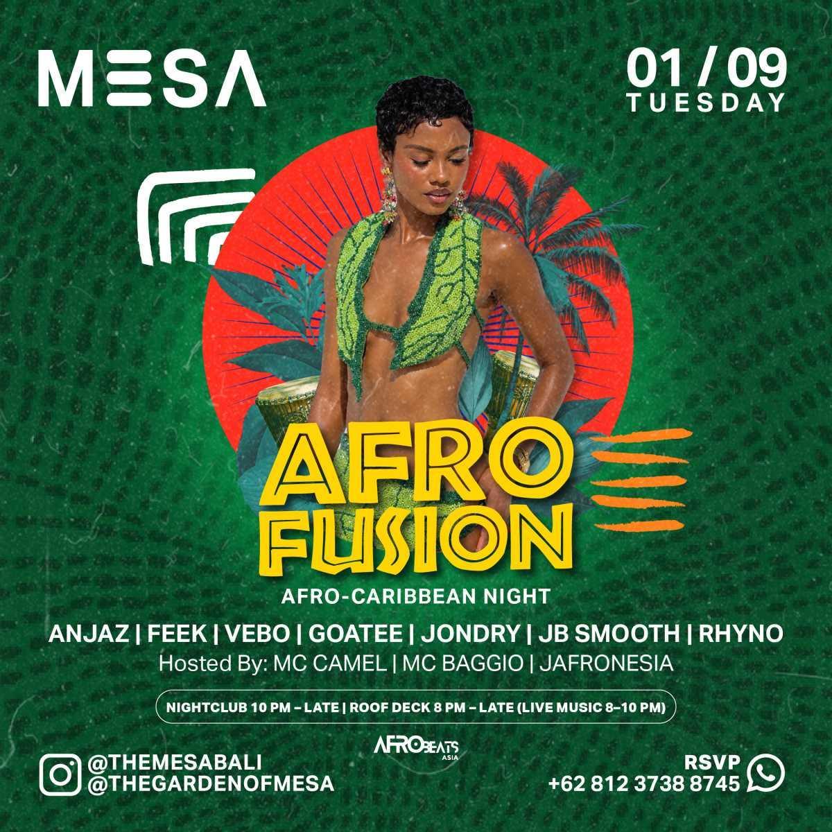 Afro Fusion at The Mesa Club Afro Fusion at The Mesa Club