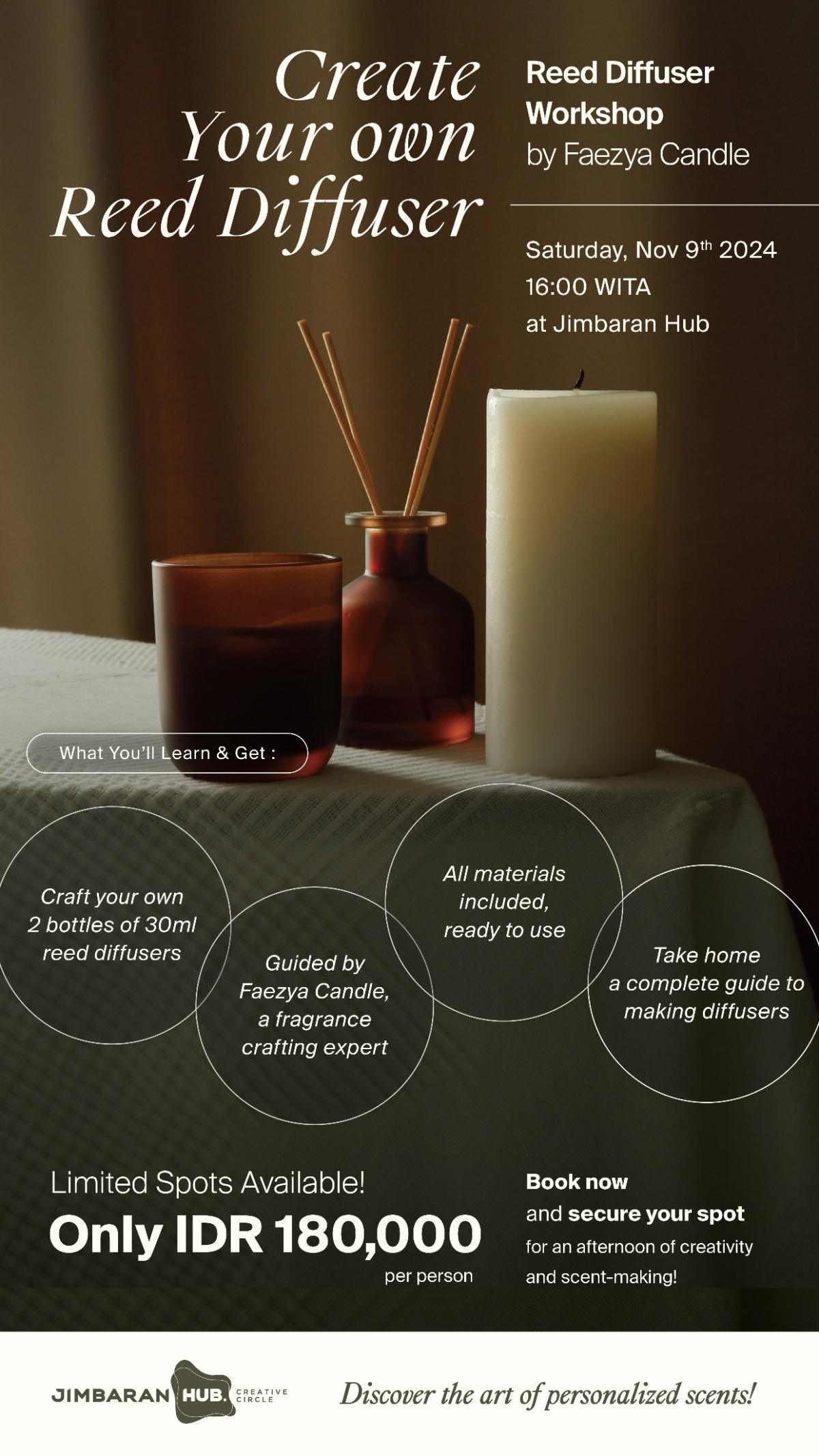 Reed Diffuser Workshop at Jimbaran Hub