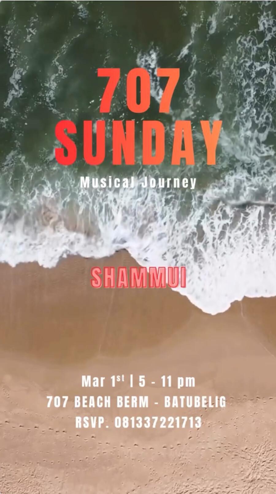 Sunday Musical Journey at 707 Beachberm Bali 