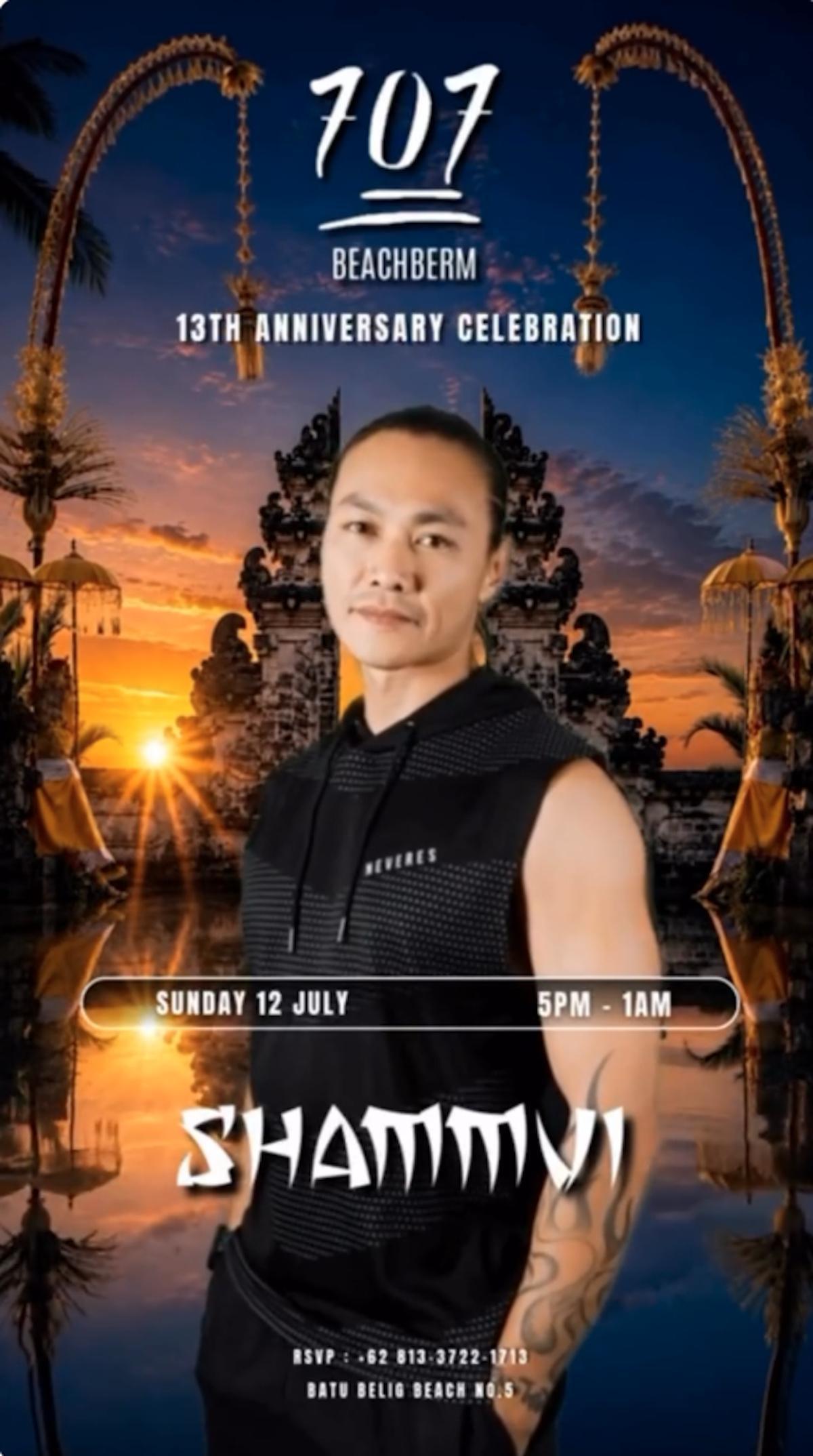 13th Anniversary Celebration at 707 Beachberm Bali