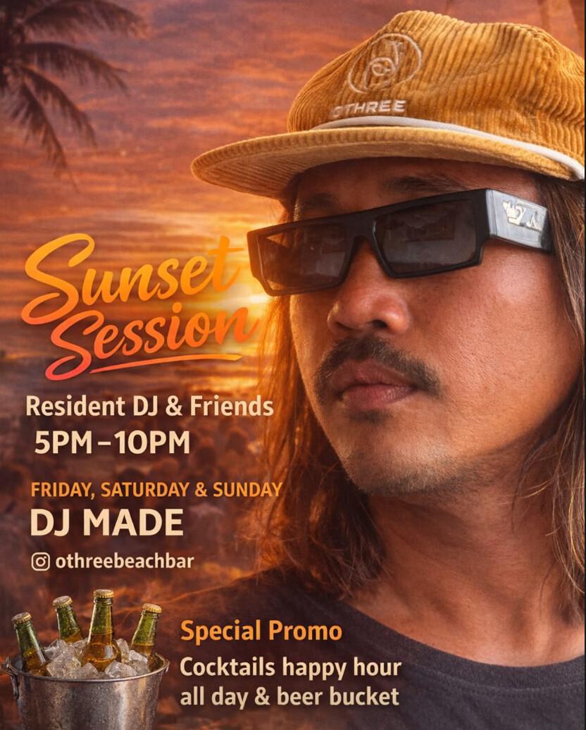 Sunset Session at OThree Beach Bar