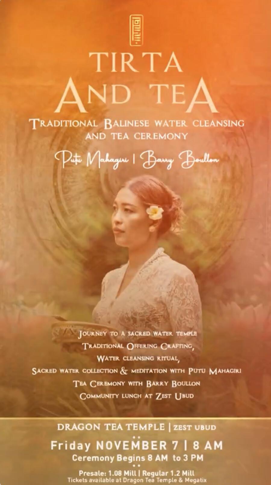 Tirta & Tea at Dragon Tea Temple Tirta & Tea at Dragon Tea Temple