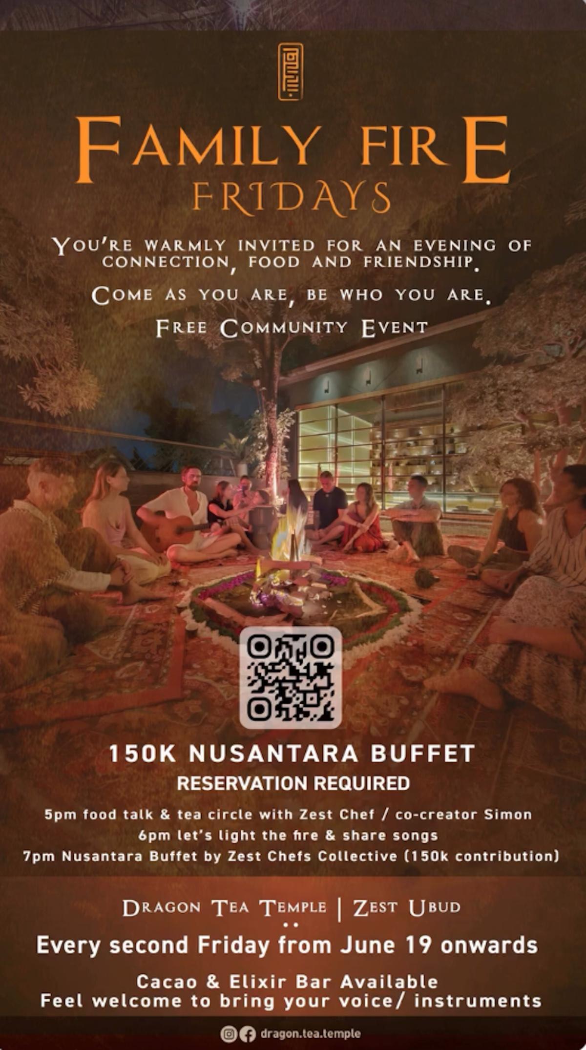 Family Fire Fridays at Dragon Tea Temple Family Fire Fridays at Dragon Tea Temple