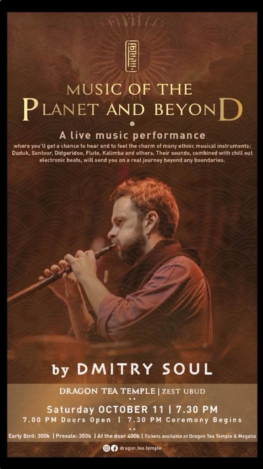 Music of The Planet and Beyond at Dragon Tea Temple
