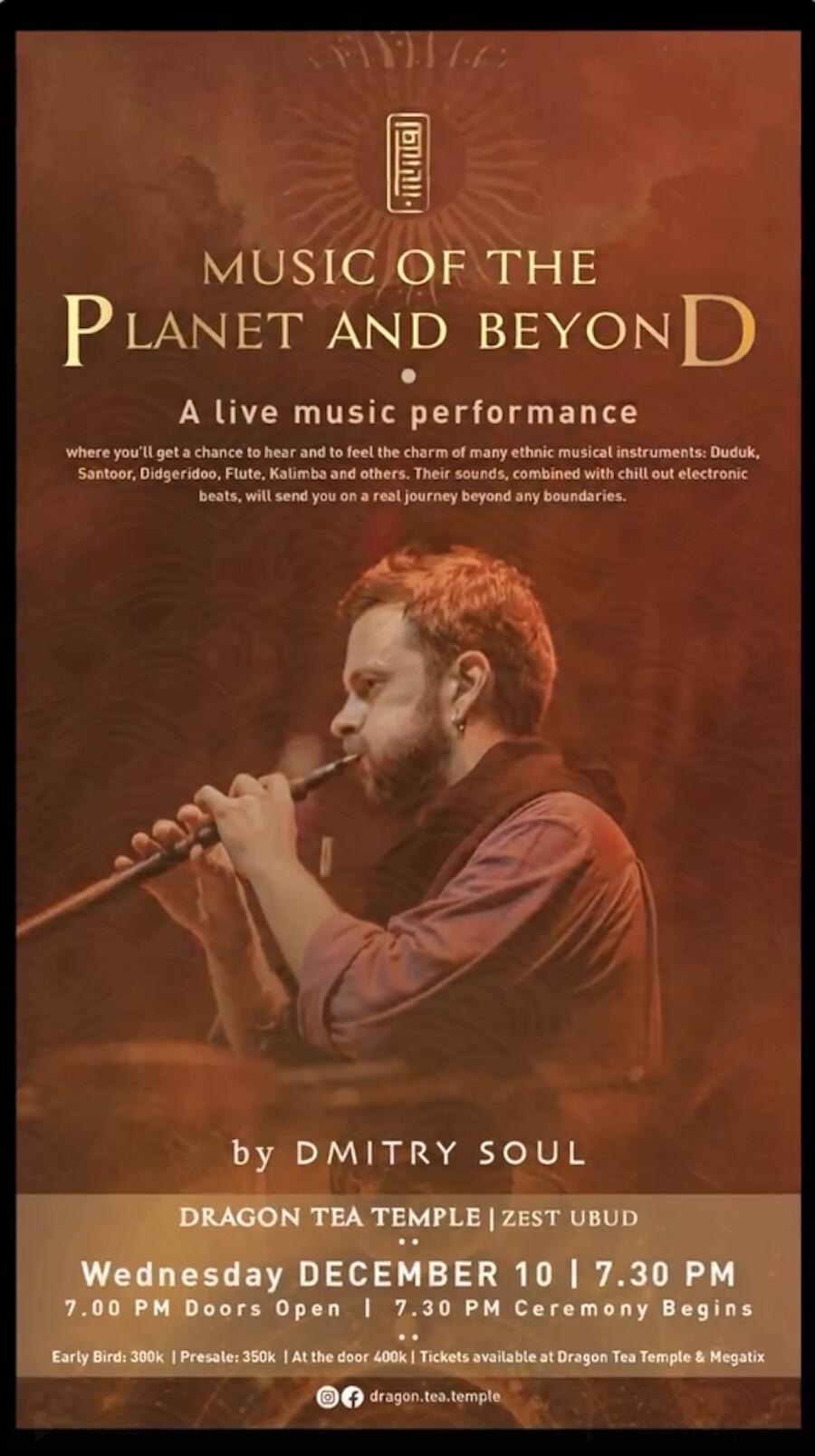 Music of the Planet and Beyond at Dragon Tea Temple