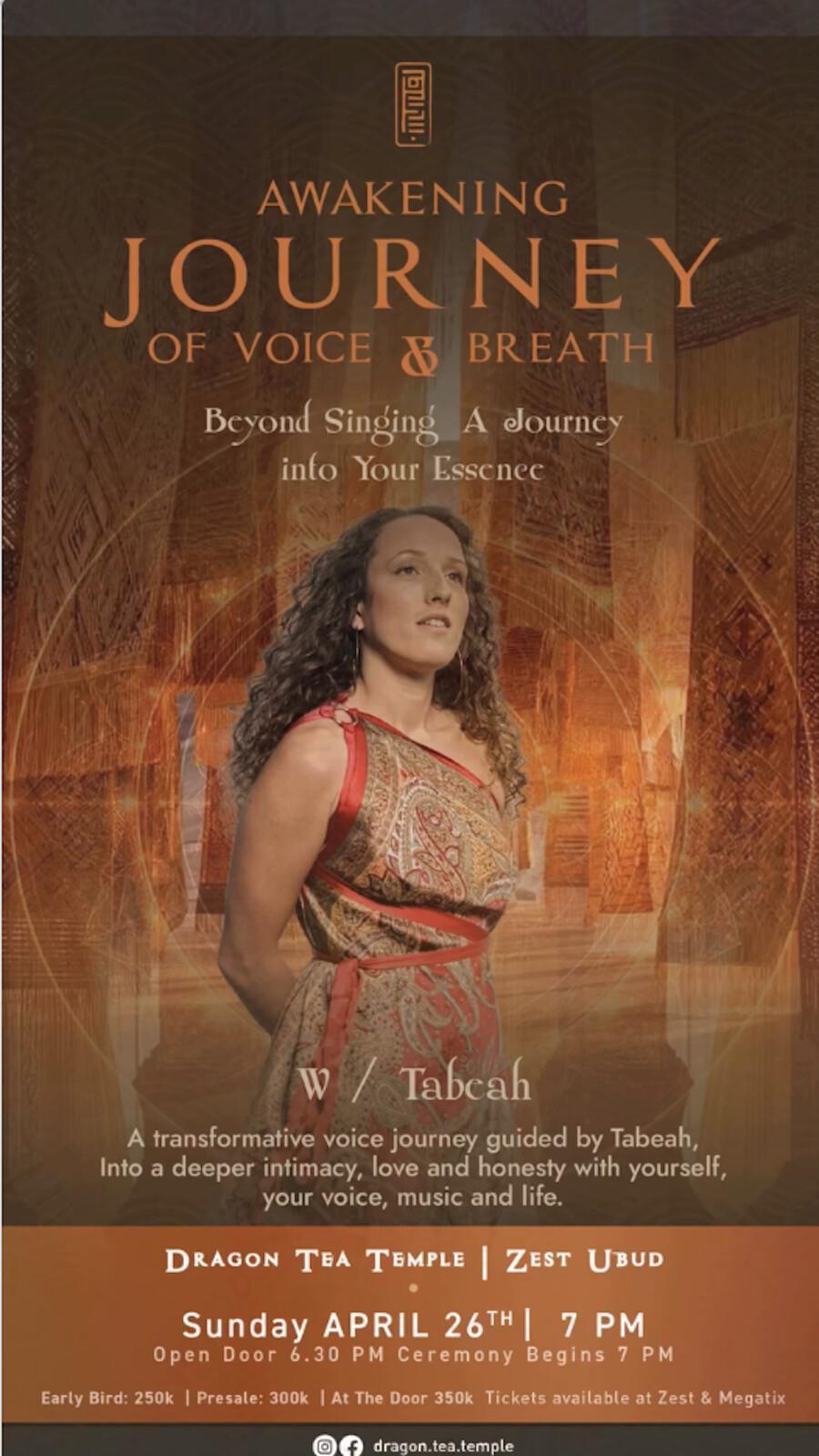 Awakening Journey of Voice and Breath at Dragon Tea Temple