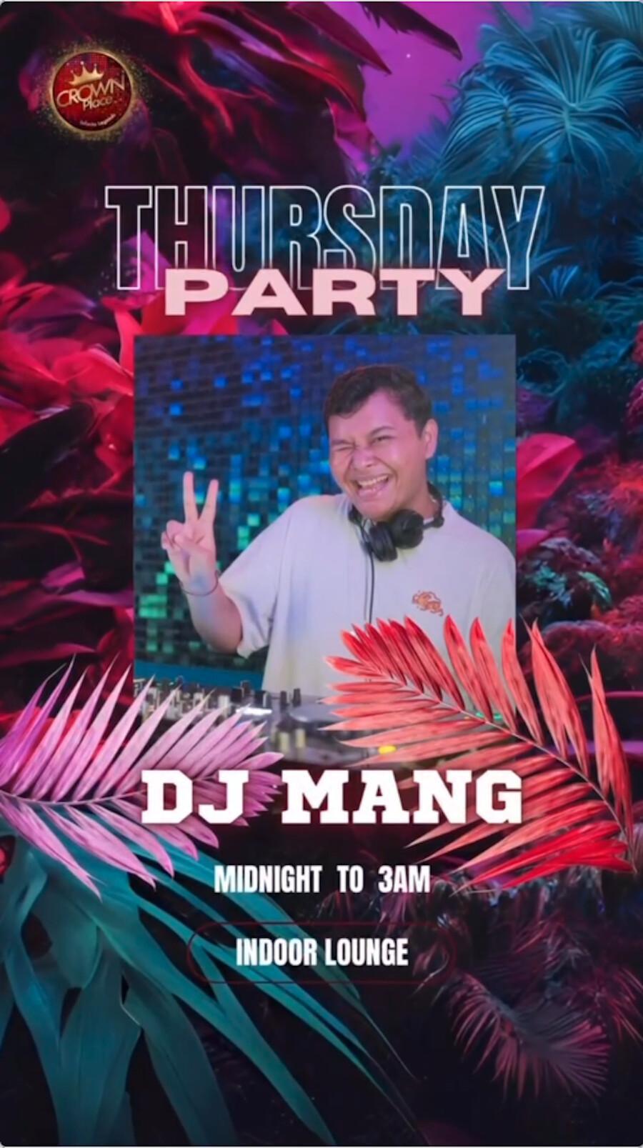 DJ Mang Thursday at CP Lounge Ubud Bali