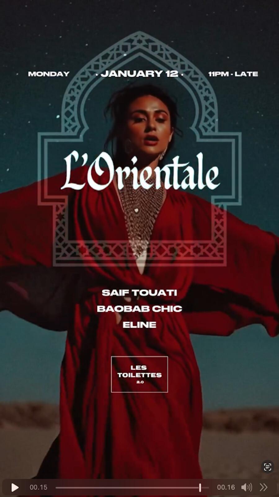 L'Orientale at Les Toilettes