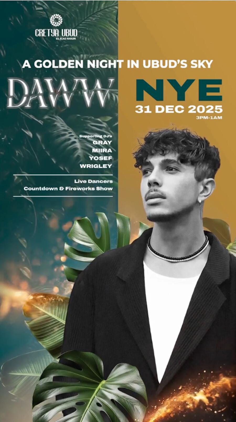 NYE with DAWN at Cretya Ubud