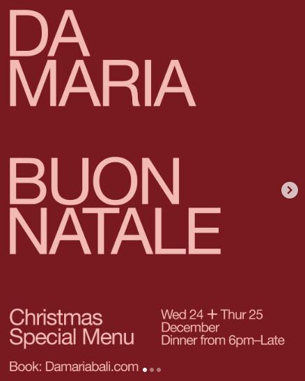 Christmas at DA MARIA Christmas at DA MARIA