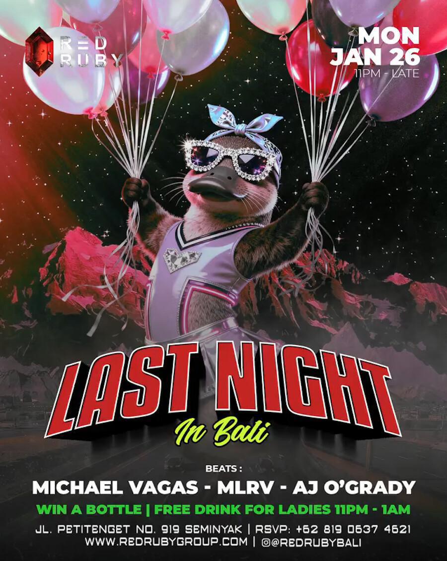 Last Night in Bali At Red Ruby Last Night in Bali At Red Ruby