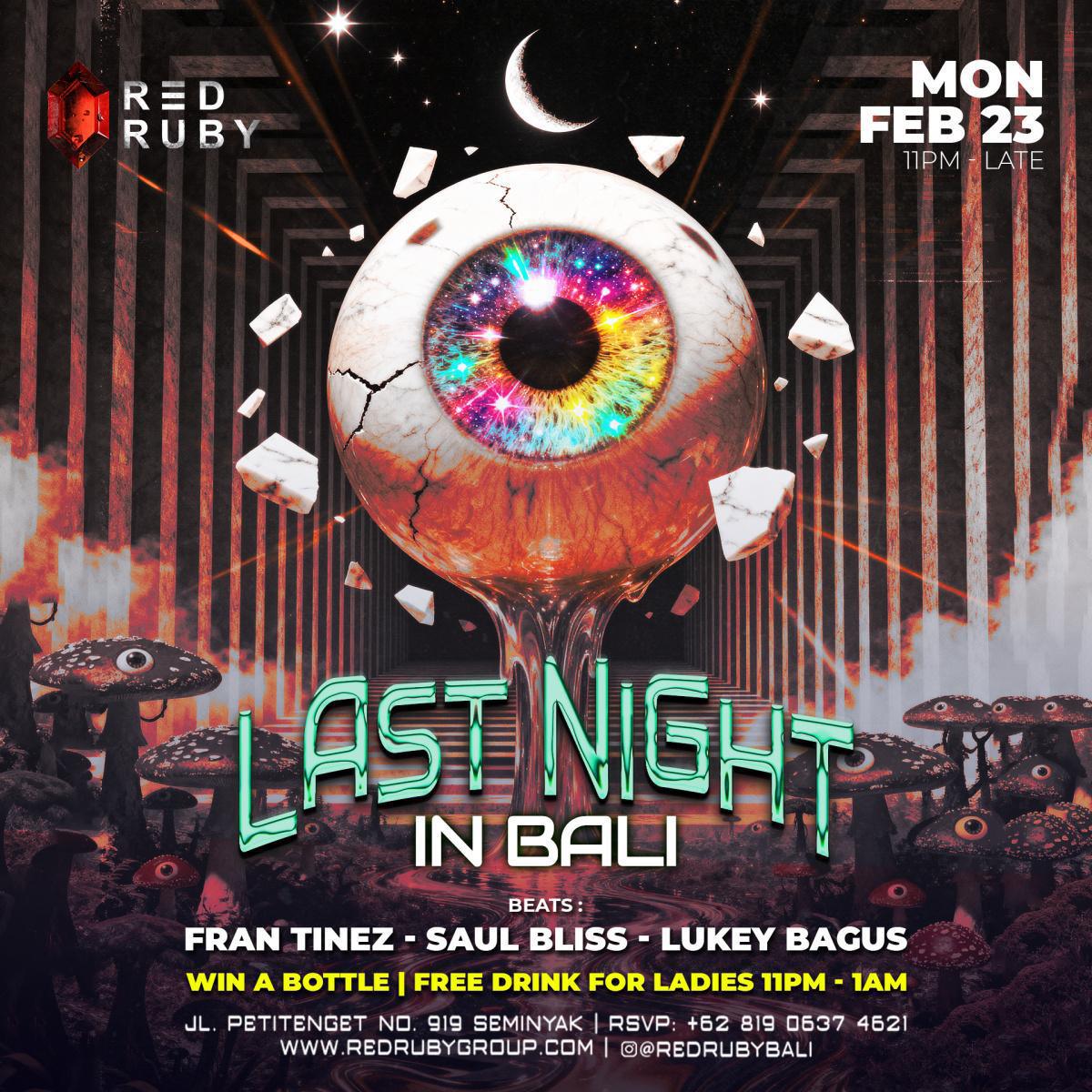 Last Night in Bali At Red Ruby Last Night in Bali At Red Ruby